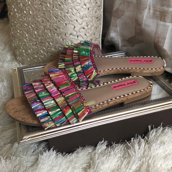 Betsey Johnson Shoes - Betsey Johnson Multi Color Sandals